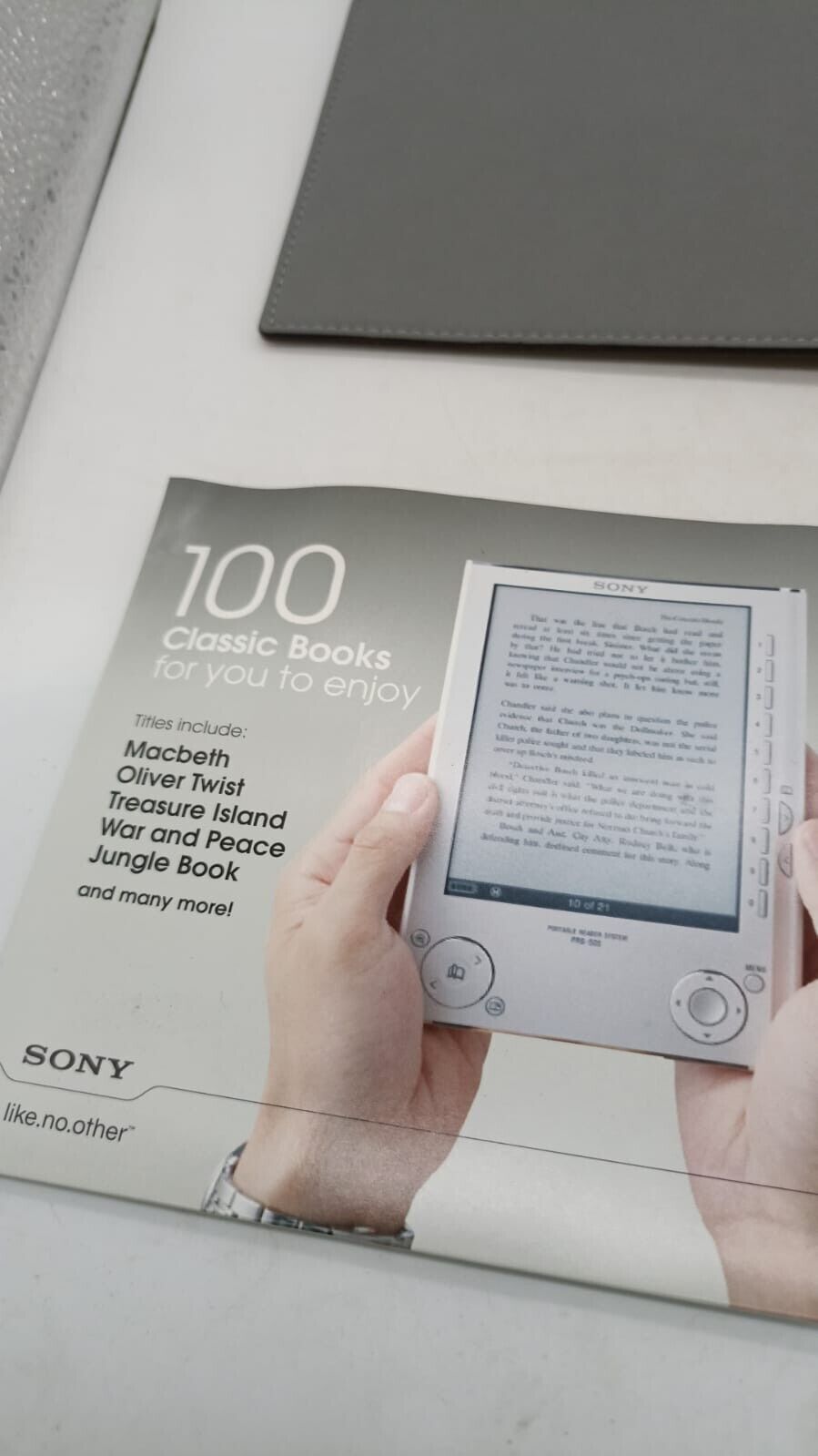Sony Prs-505 Portable Reader System Ebook Box