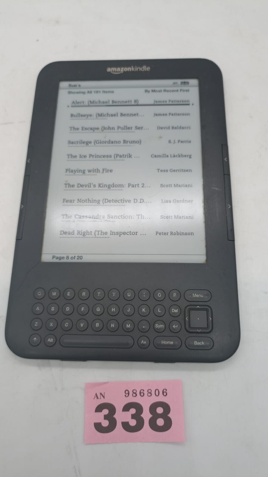 Amazon Kindle 3rd Gen 6" D00901 Spares & Repairs Cracked