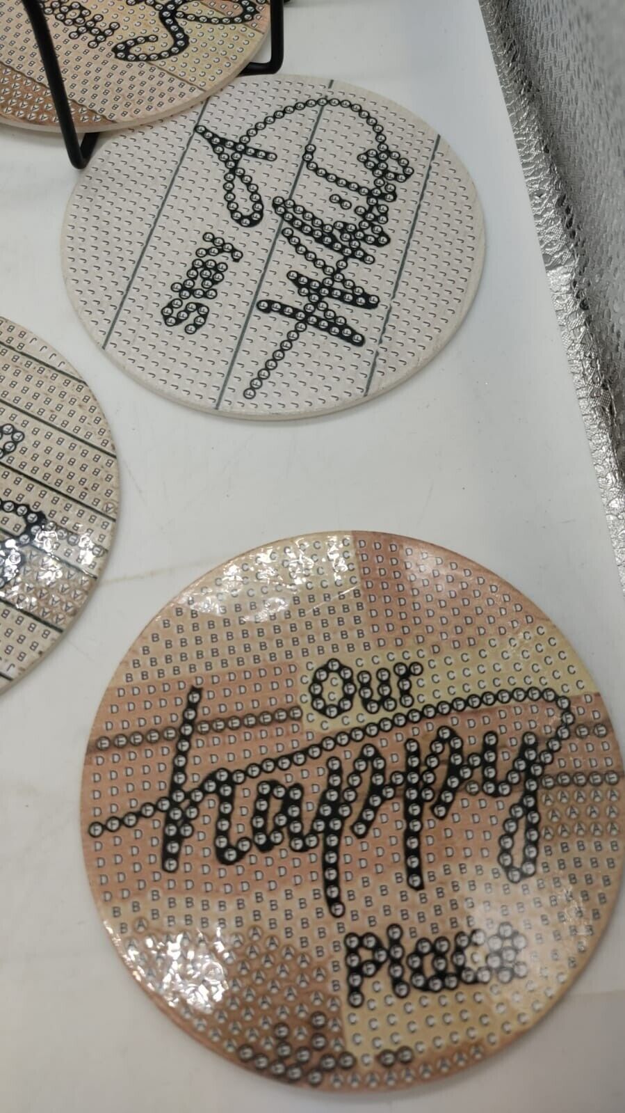 Rhinestone Painting Coasters Rustic Pastoral Sparkling Odourless Coaster Art Kit