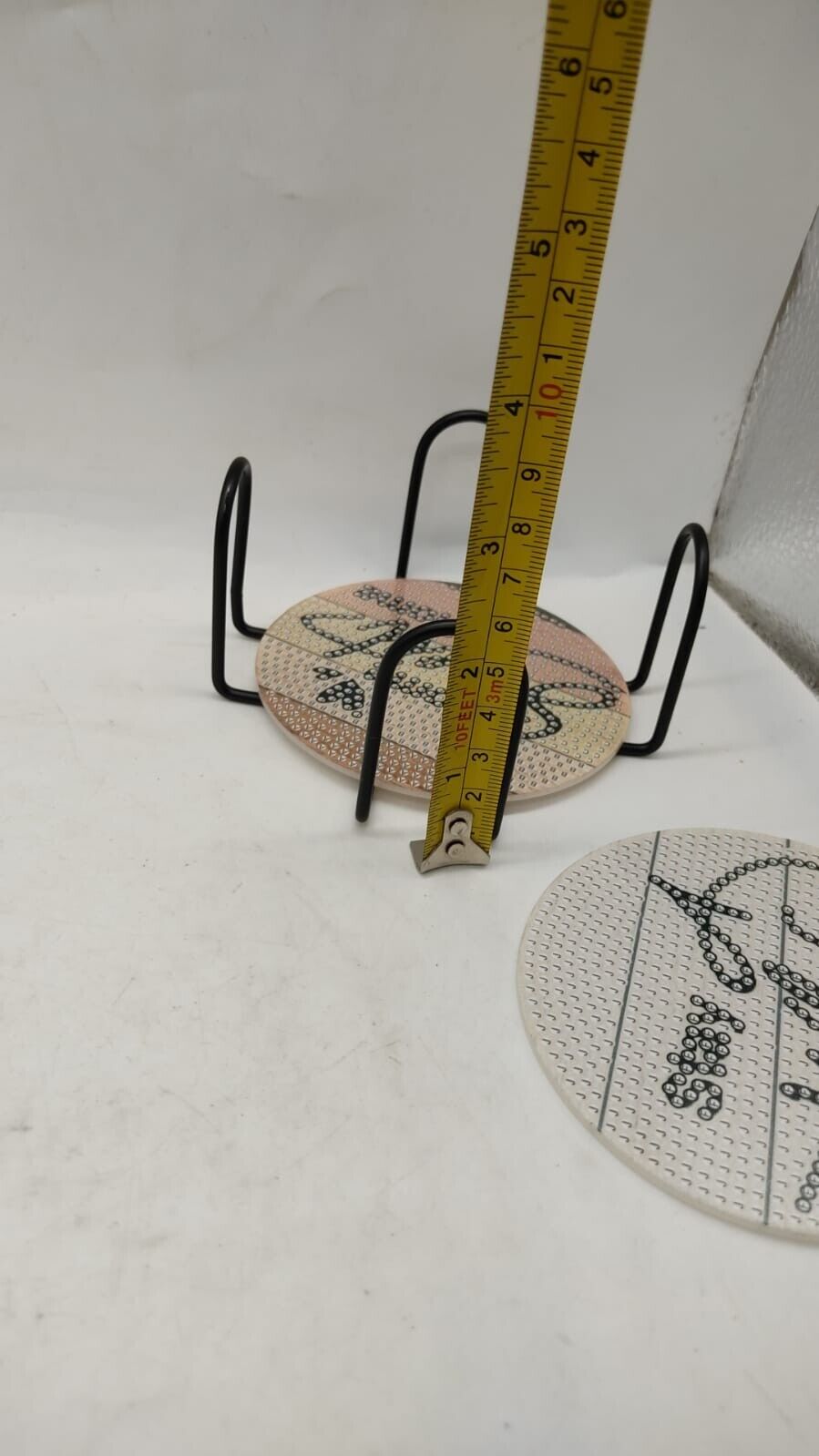 Rhinestone Painting Coasters Rustic Pastoral Sparkling Odourless Coaster Art Kit