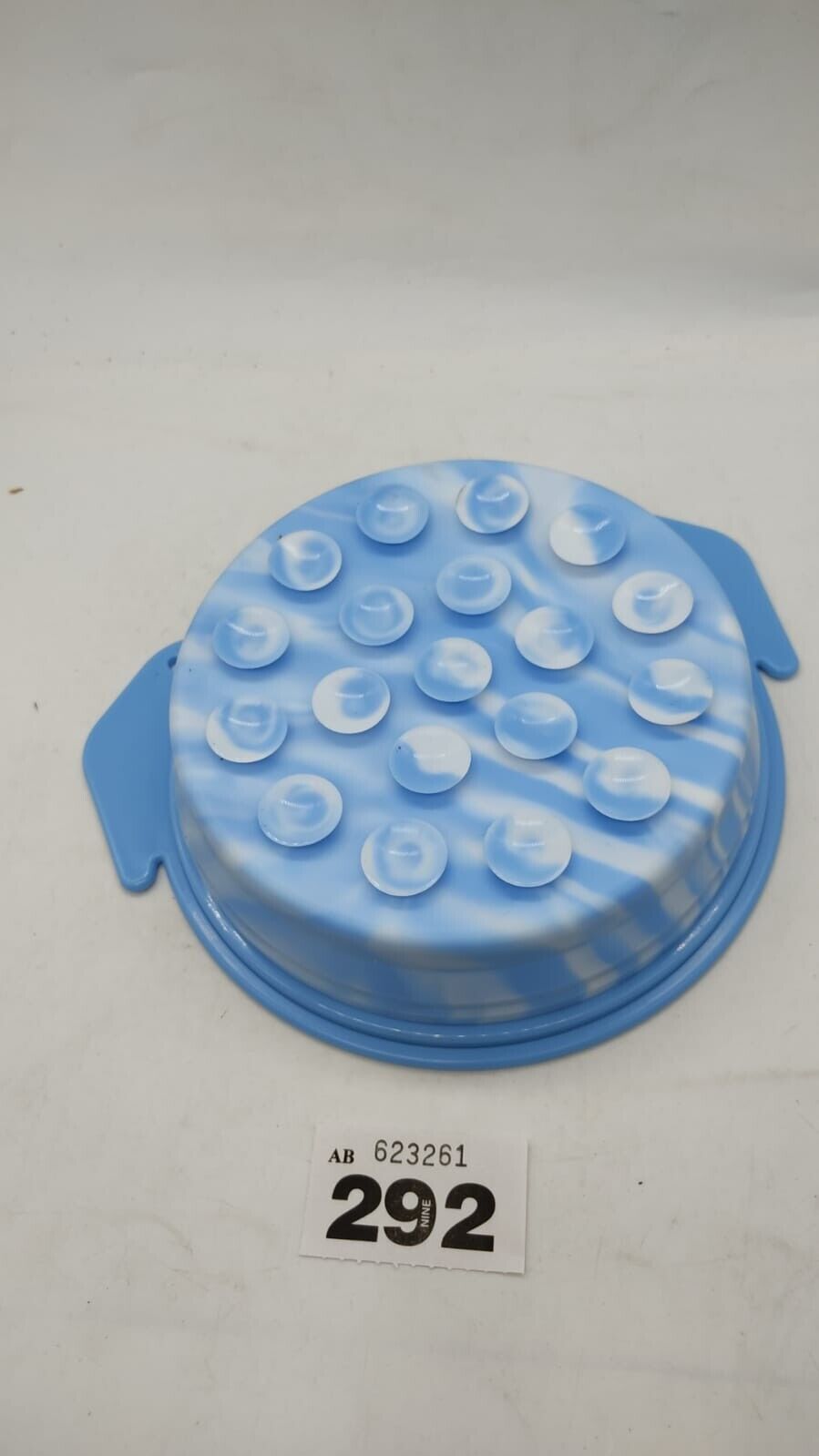 Pet Foldable Food Bowl Slow Feeder with Underneath Suction for Small Animal Blue