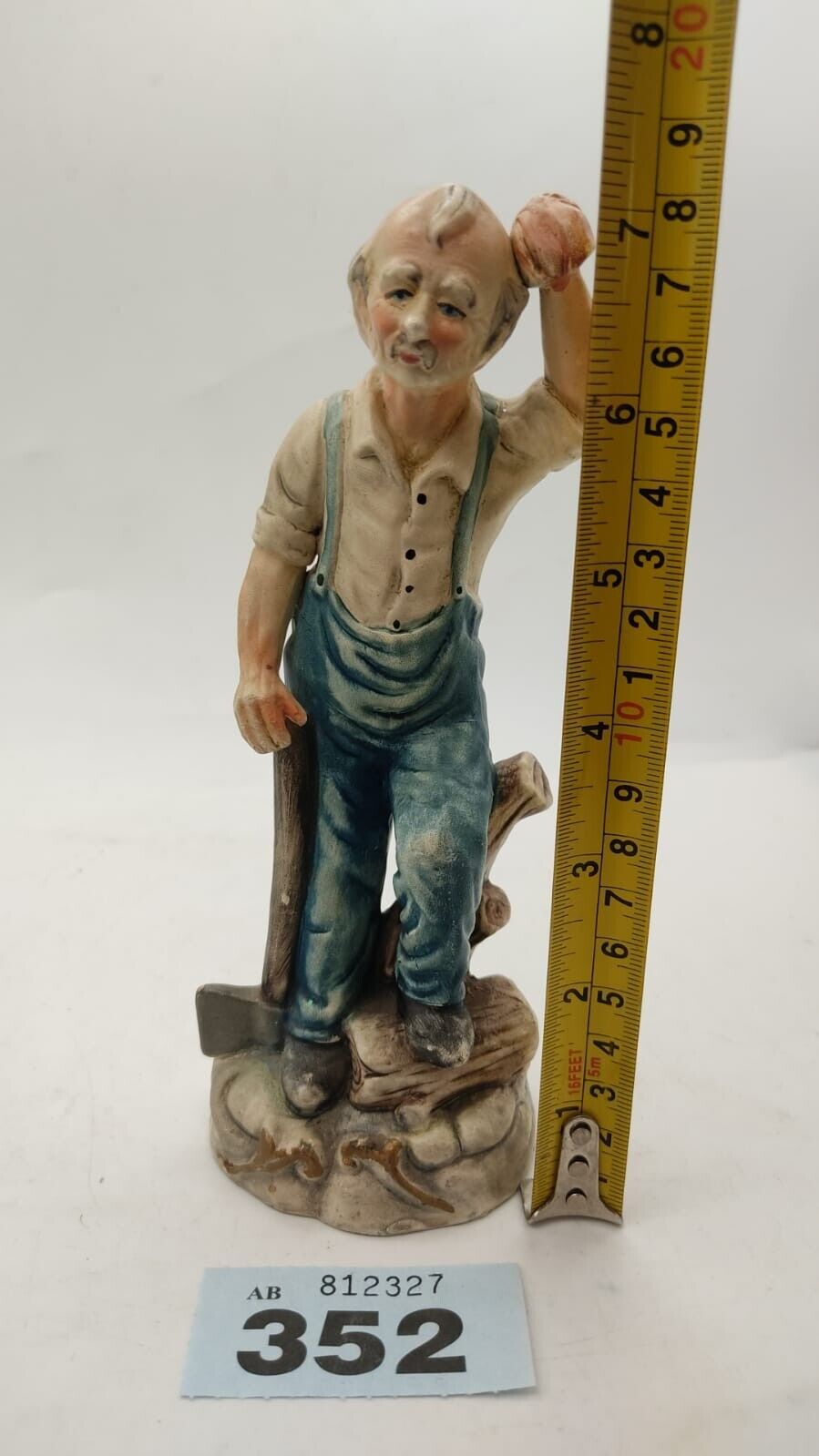 Capodimonte Decorative Figurine "The Wood Chopper" - Vintage