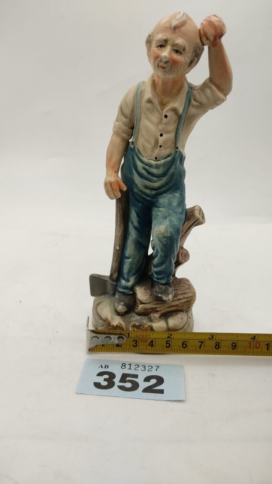 Capodimonte Decorative Figurine "The Wood Chopper" - Vintage