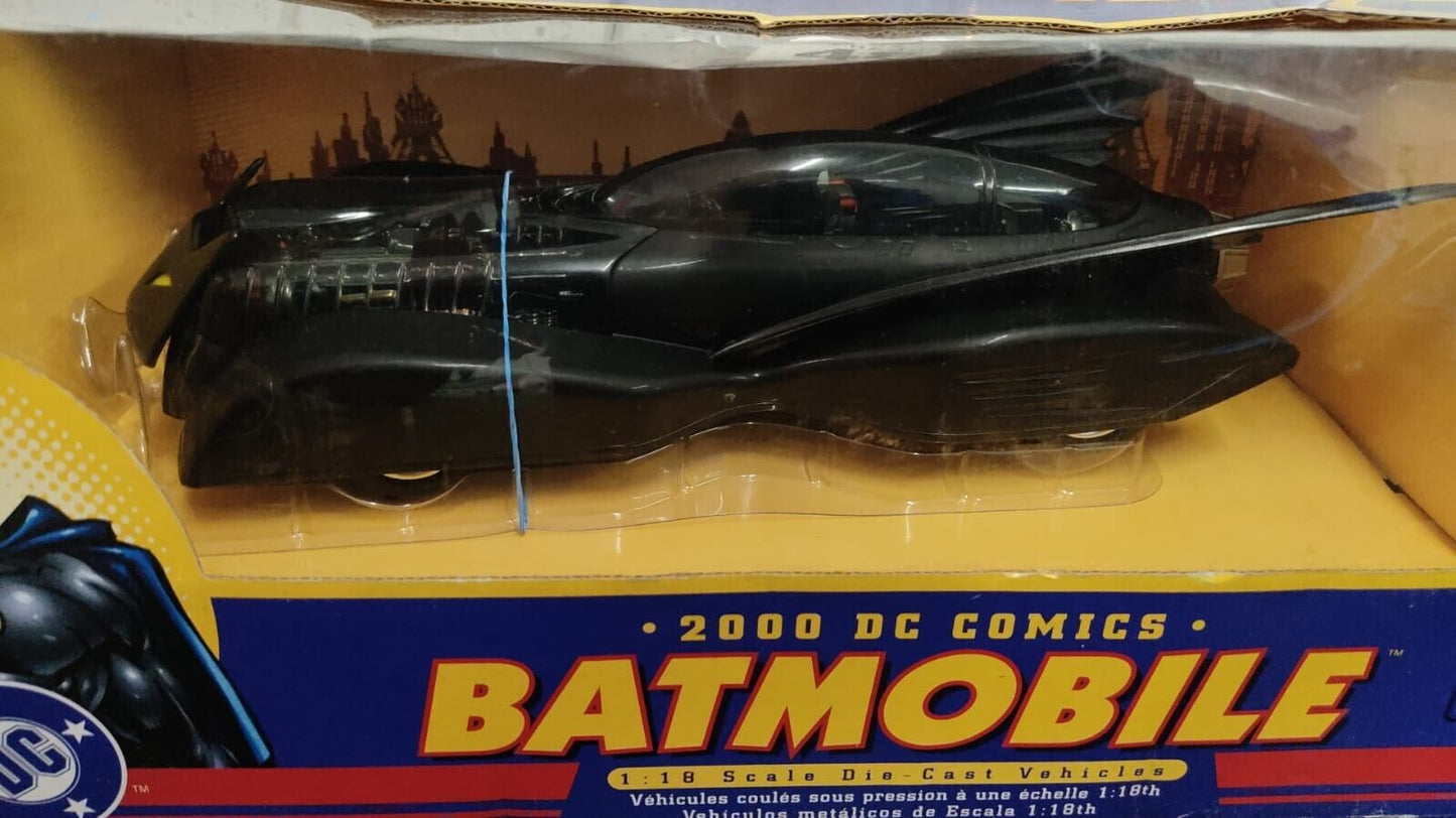 Corgi 2000's DC Comics 1:18 Scale Die Cast Batmobile Boxed - Black Vintage