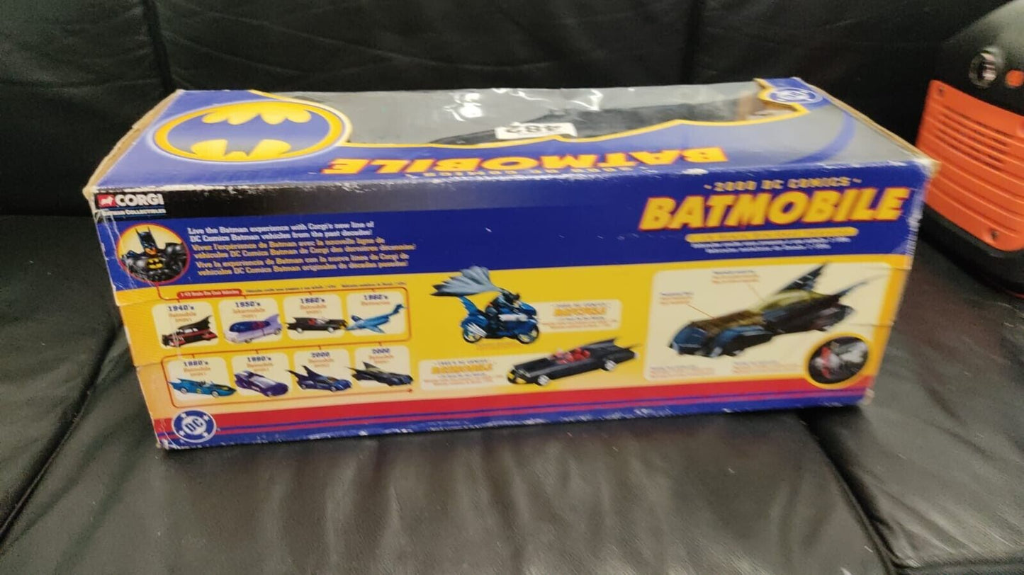 Corgi 2000's DC Comics 1:18 Scale Die Cast Batmobile Boxed - Black Vintage