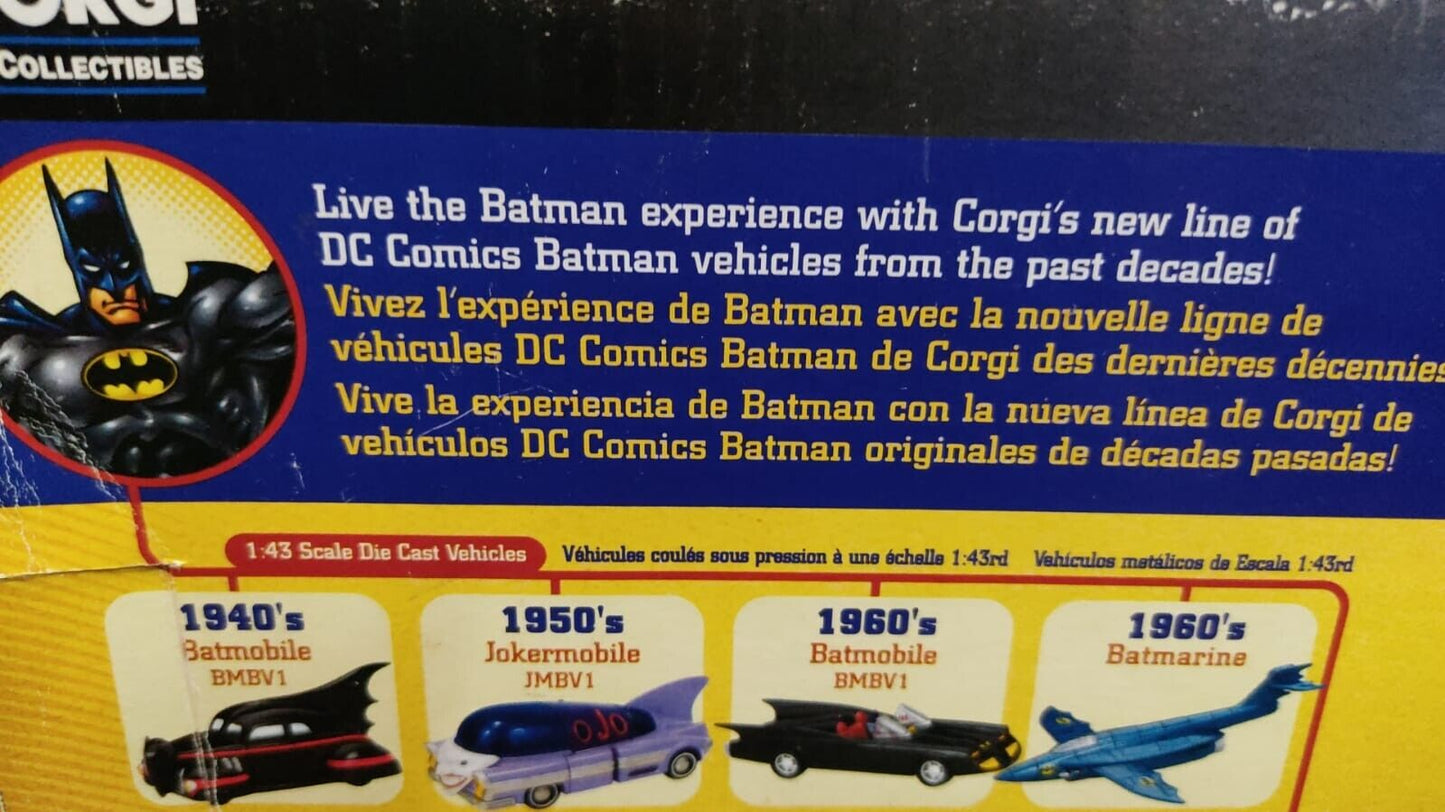 Corgi 2000's DC Comics 1:18 Scale Die Cast Batmobile Boxed - Black Vintage