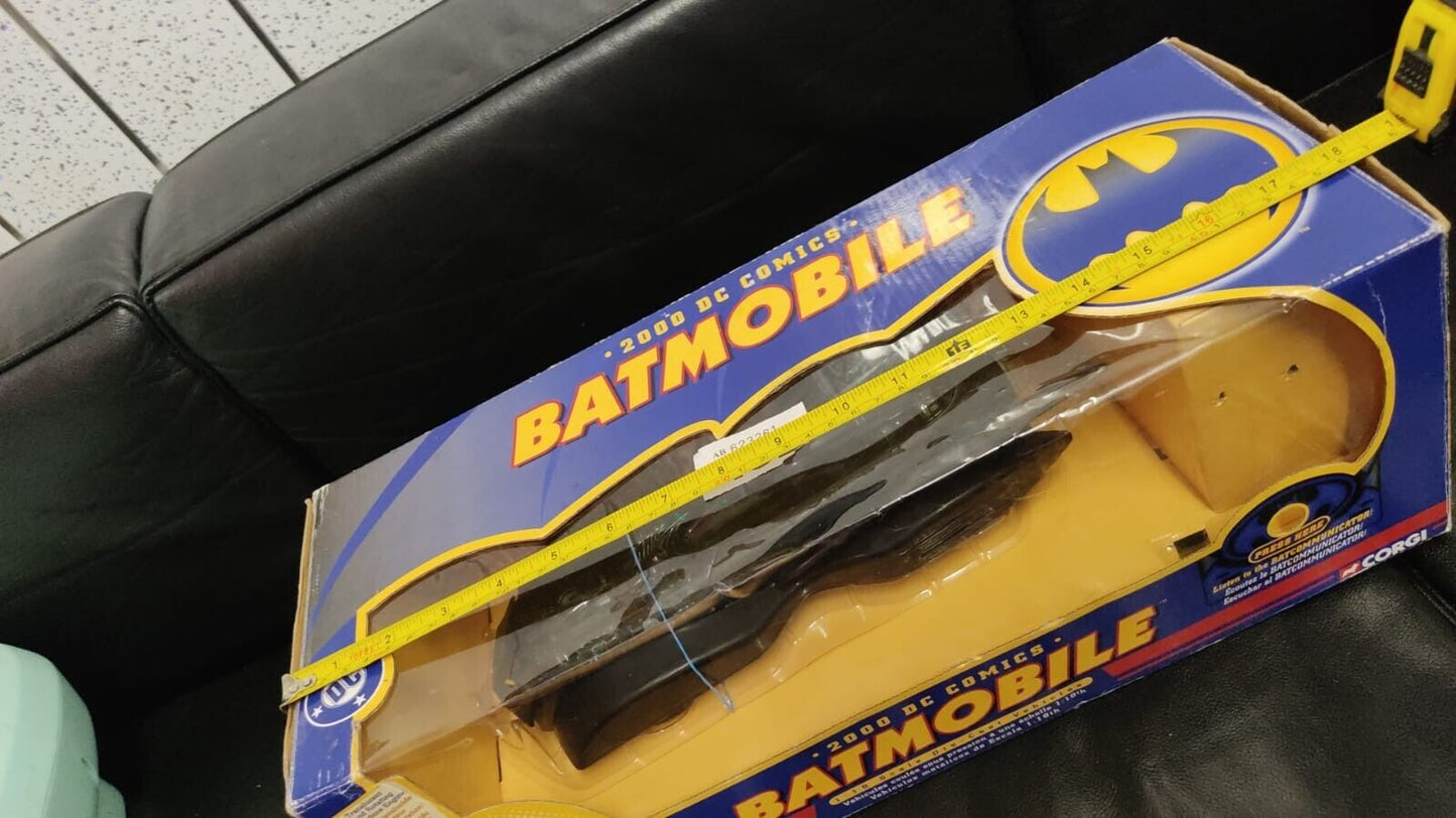 Corgi 2000's DC Comics 1:18 Scale Die Cast Batmobile Boxed - Black Vintage