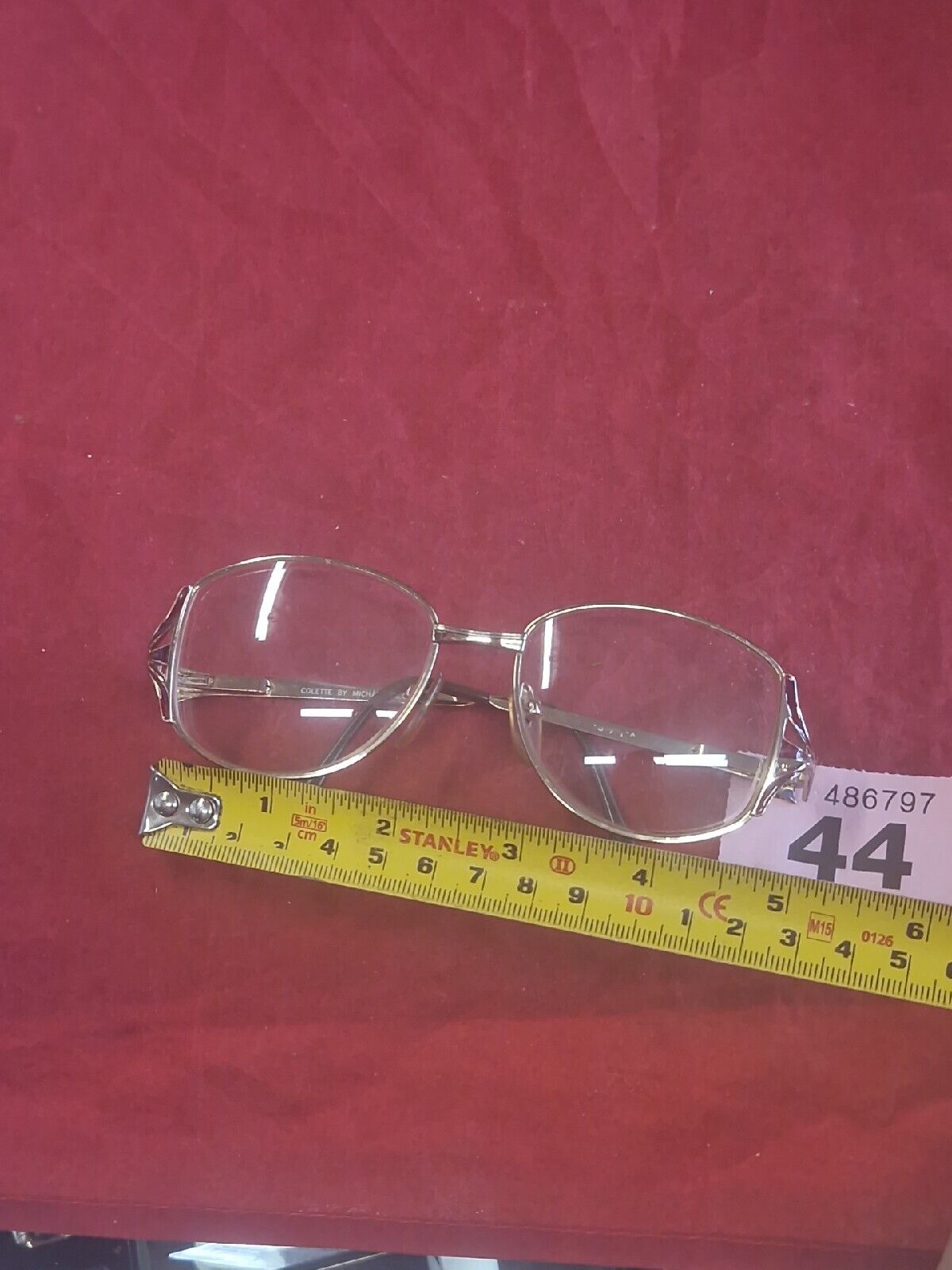 MICHAEL SELCOTT VINTAGE eyeglasses GOLD AVIATOR glasses frame MOD: COLETTE