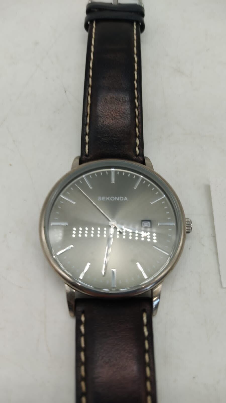 Sekonda Quartz Grey Dial 1378 Apt Japan Men's Watch Needs Battery