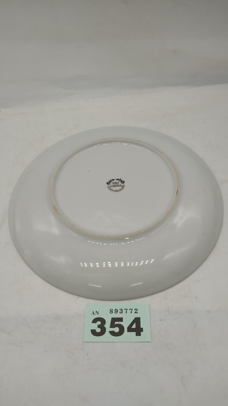 NBJ Staffordshire Decorative Collectors Plate Cat with Flowers Design Vintage