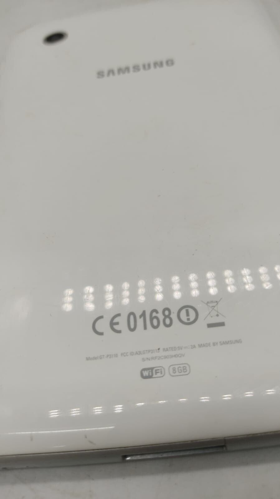 Samsung Galaxy Tab 2 7.0 GT-P3110 Wi-Fi White Android Tablet Device Only Working