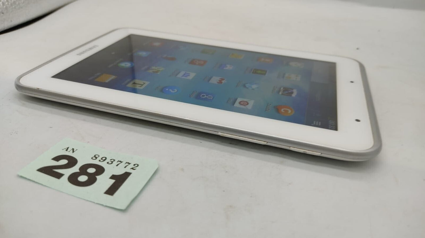Samsung Galaxy Tab 2 7.0 GT-P3110 Wi-Fi White Android Tablet Device Only Working