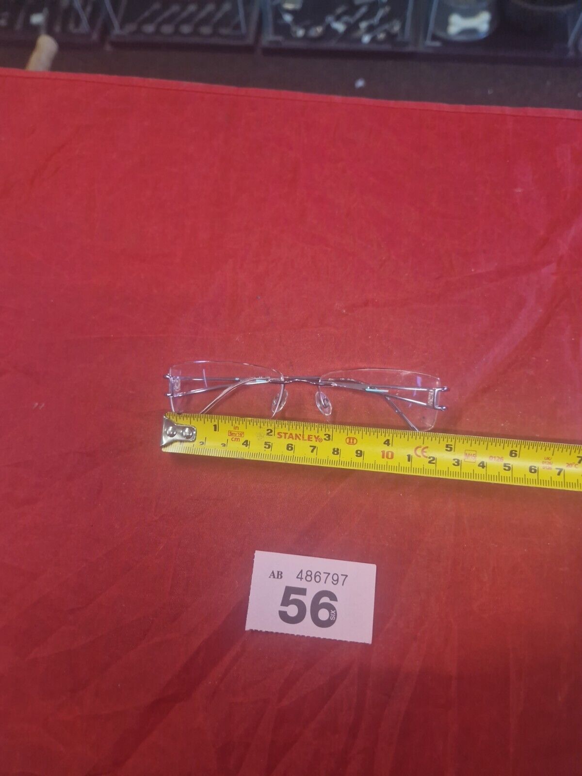 Stepper SI-3601 Semi-Rimless Used Eyeglasses Frames ONLY - Eyewear