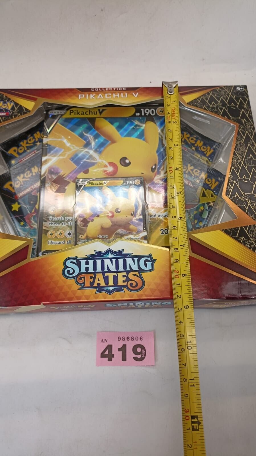Pokemon TCG Shining Fates Pikachu V Collection Box English New Official