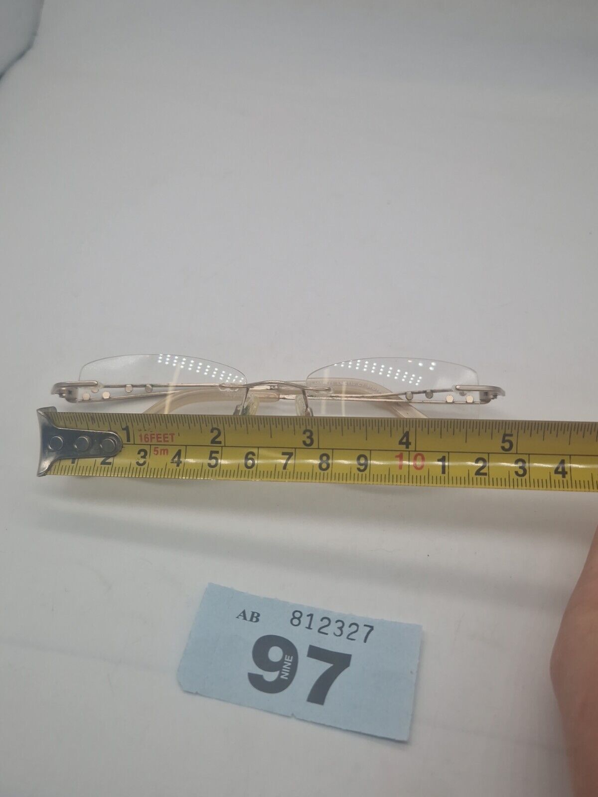 LOUIS MARCEL LMC110 C1 GOLD RIMLESS DESIGNER GLASSES FRAME EYEGLASSES FRAMES