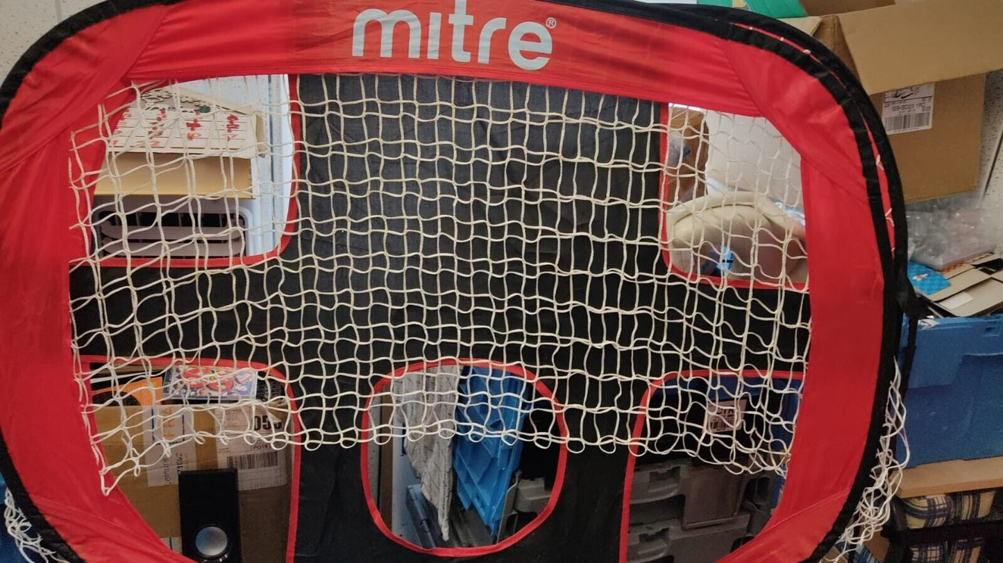 Mitre Pop-Up Soccer Goal Youth Size, 1 Goal Red with Carry Case
