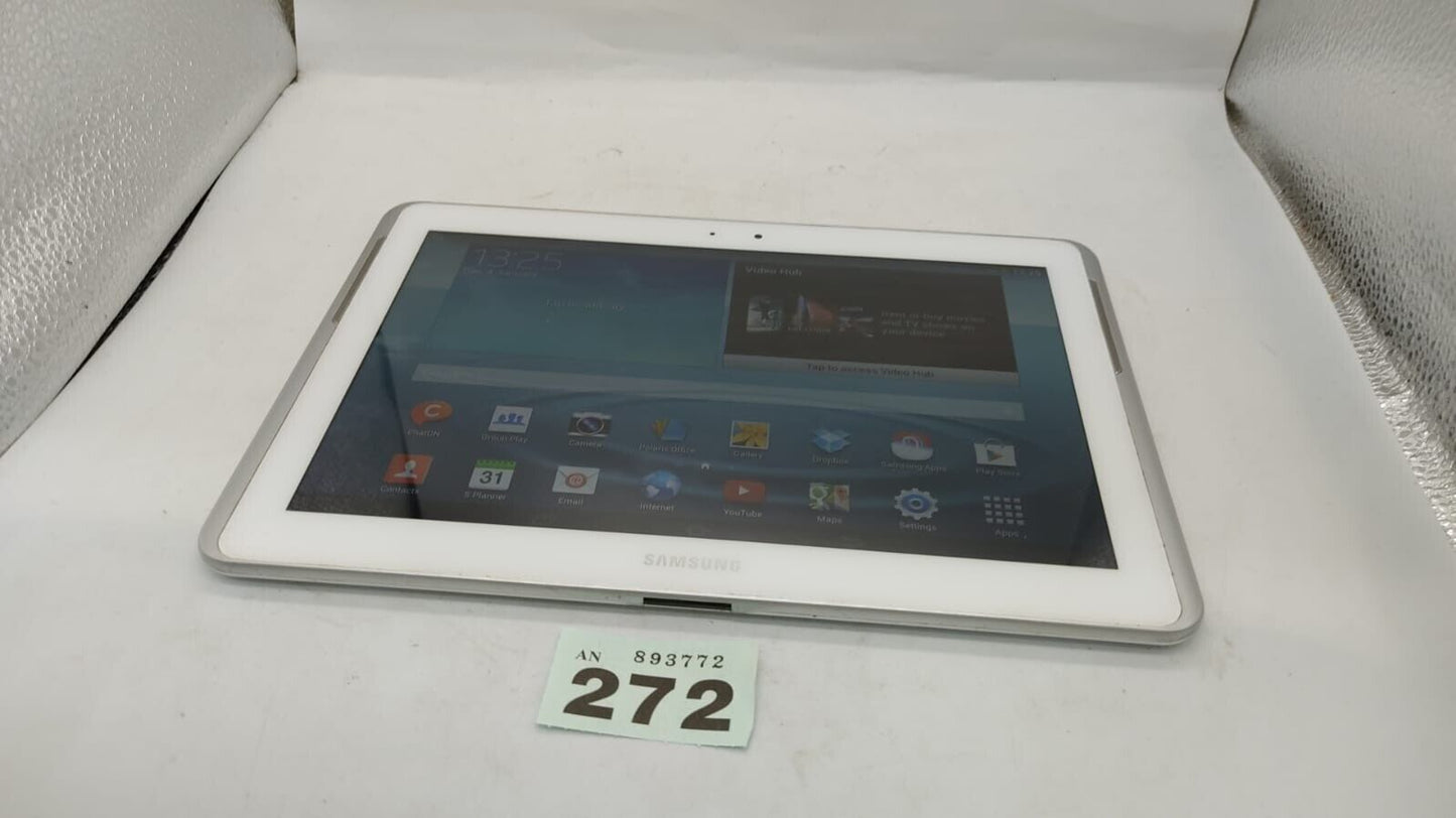Samsung Galaxy Tab 2 10.1" P5110 16GB Wi-Fi White Android Tablet. Tested Working