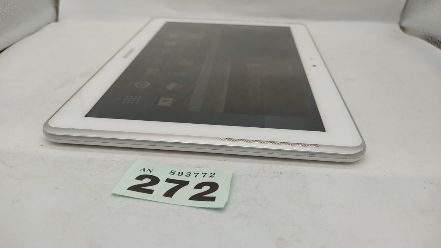 Samsung Galaxy Tab 2 10.1" P5110 16GB Wi-Fi White Android Tablet. Tested Working