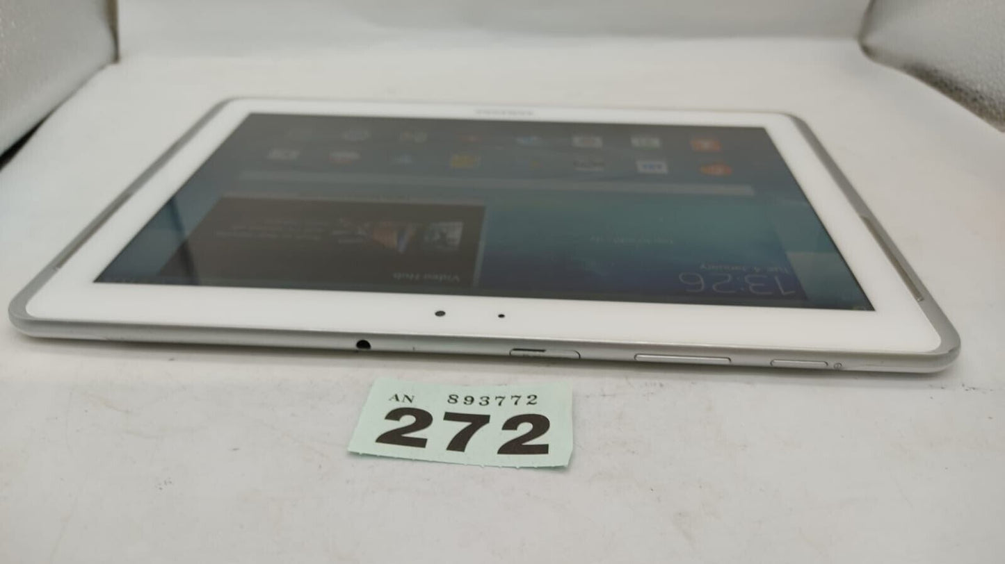 Samsung Galaxy Tab 2 10.1" P5110 16GB Wi-Fi White Android Tablet. Tested Working