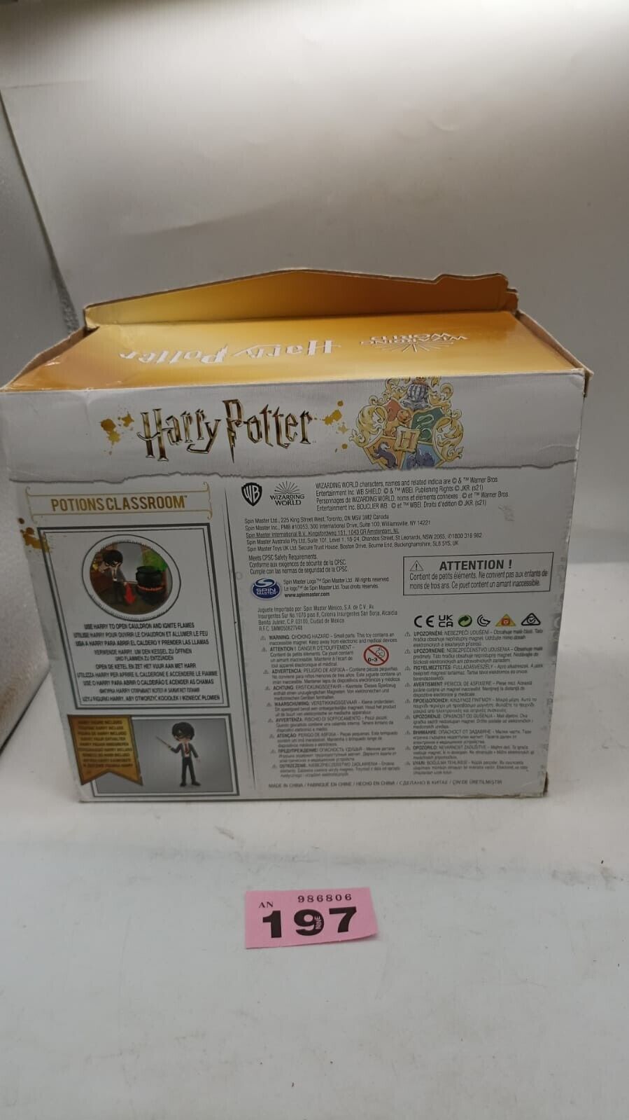 Wizarding World Harry Potter Magical Minis Potions Classroom w/harry Potter Fig