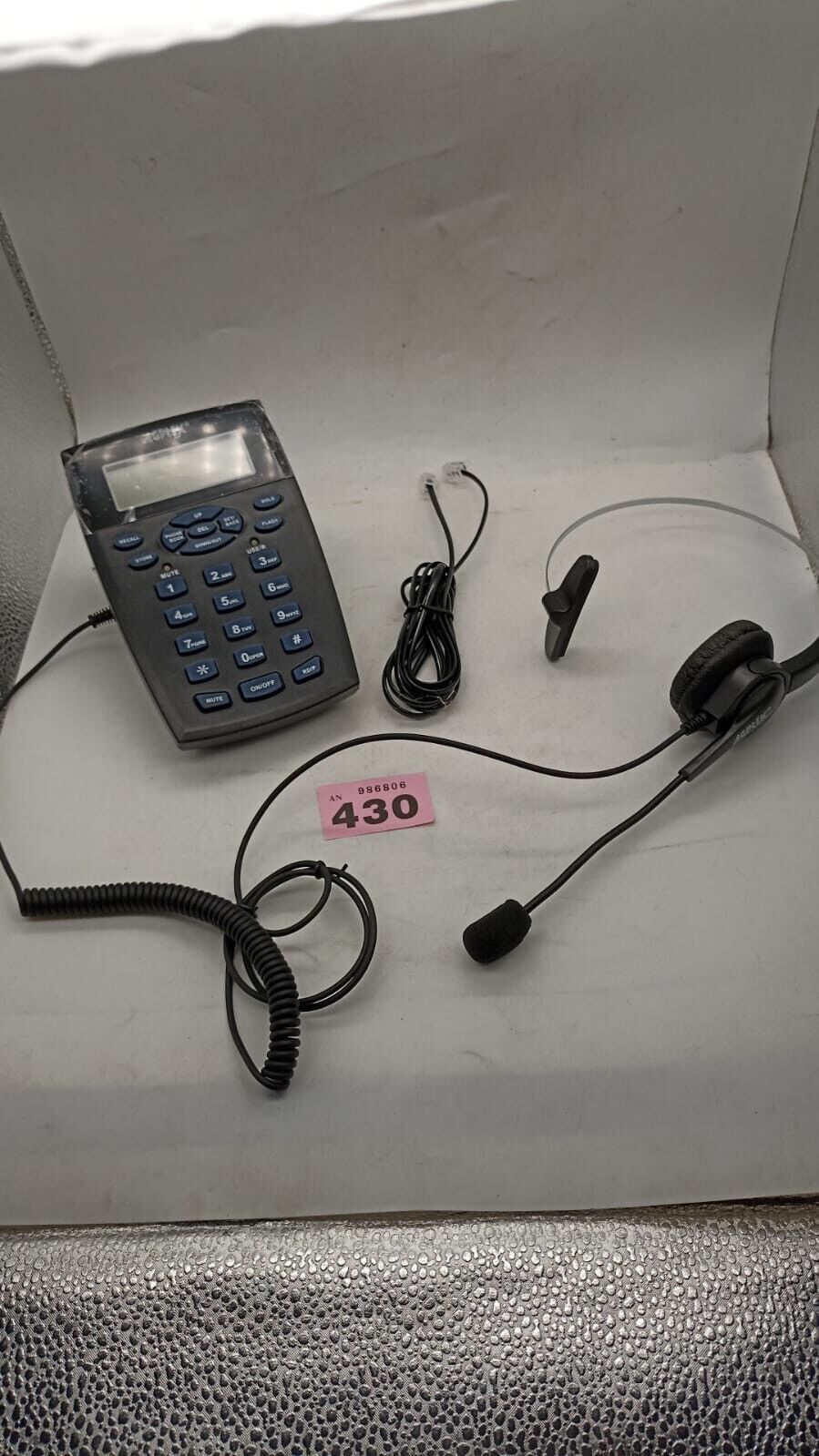 Agptek Hands Free Call Center Telephone Headset, Work From Home. Tested Working