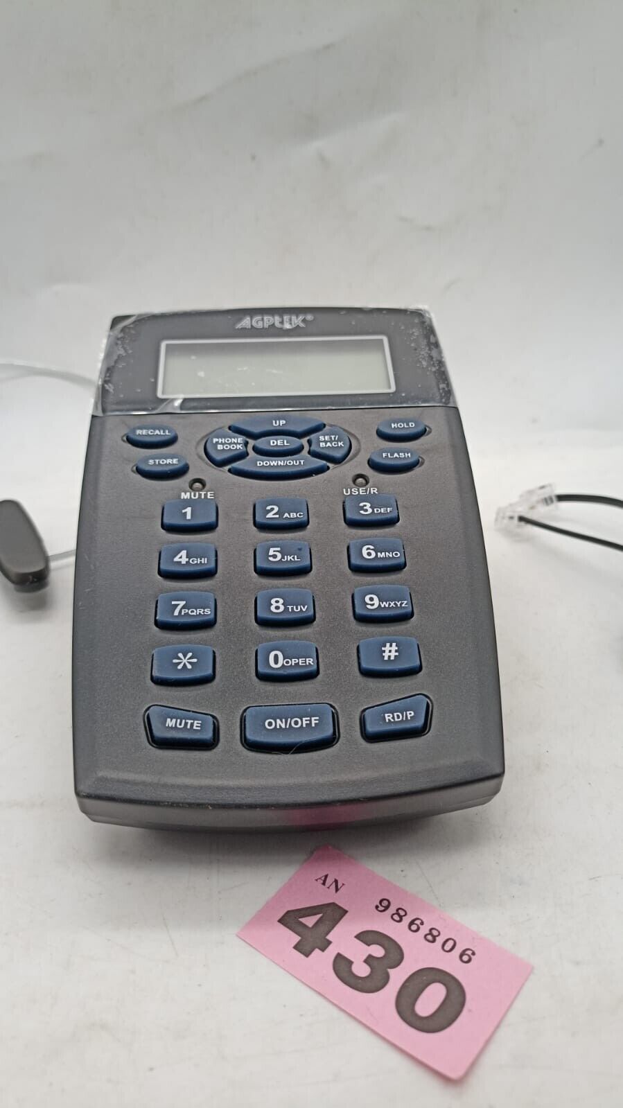 Agptek Hands Free Call Center Telephone Headset, Work From Home. Tested Working