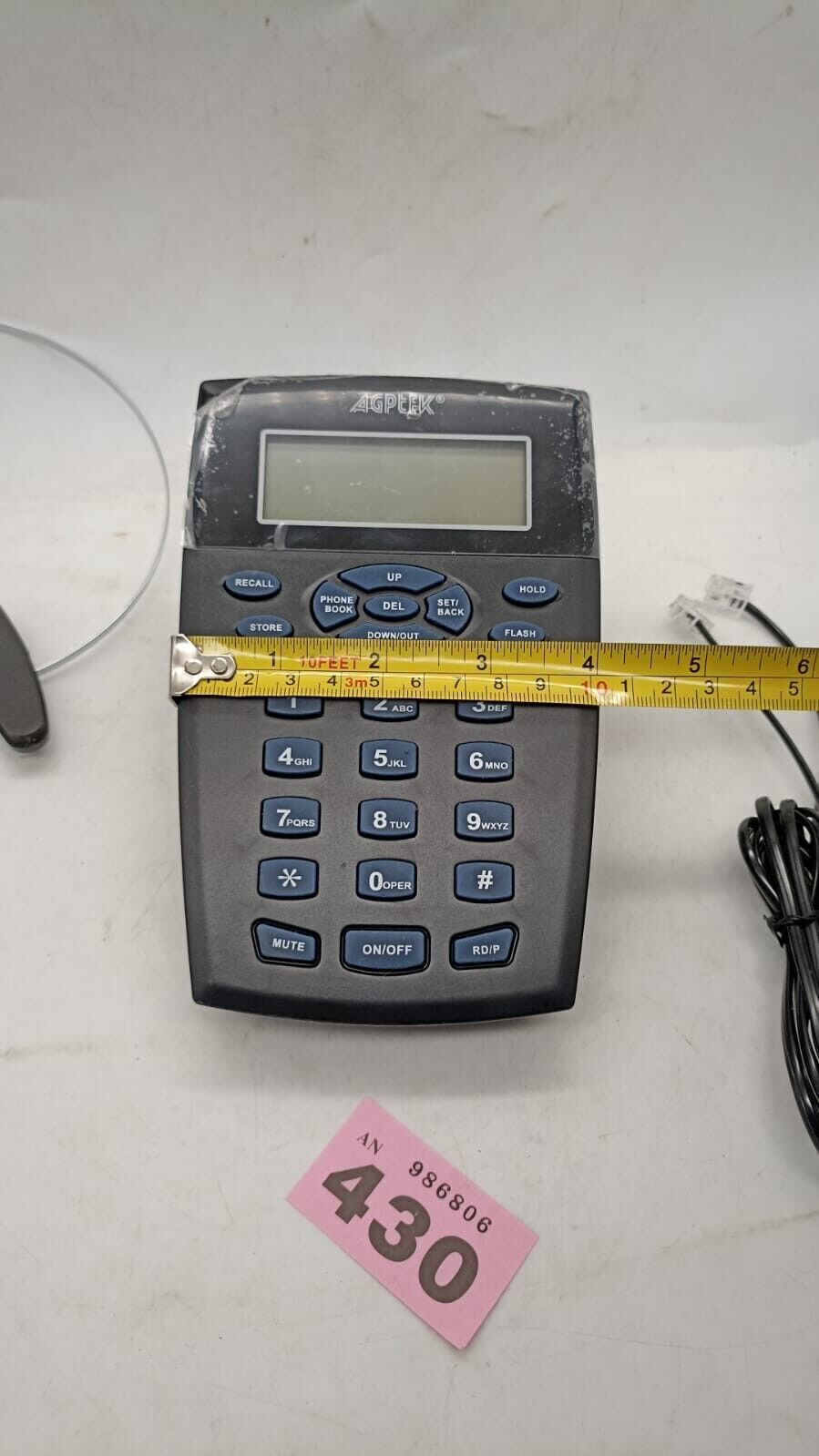 Agptek Hands Free Call Center Telephone Headset, Work From Home. Tested Working