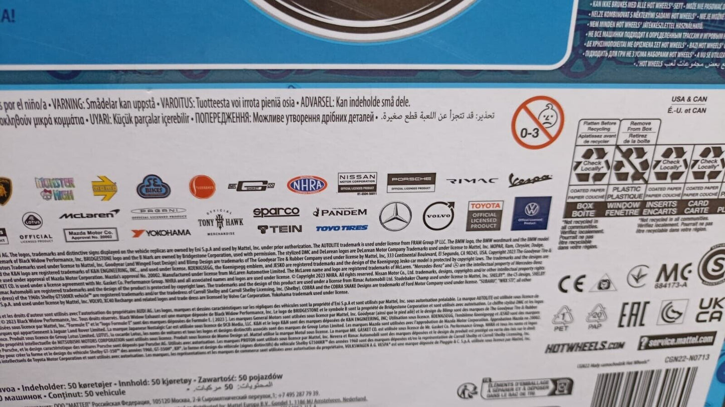 50 Pack Hot Wheels Mystery Hotwheels Individually Packaged Diecast Vehicles