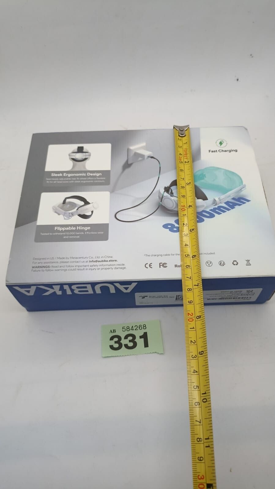 Aubika Fast Charging Excellence Head Strap W/ Battery for Meta Quest3 500g