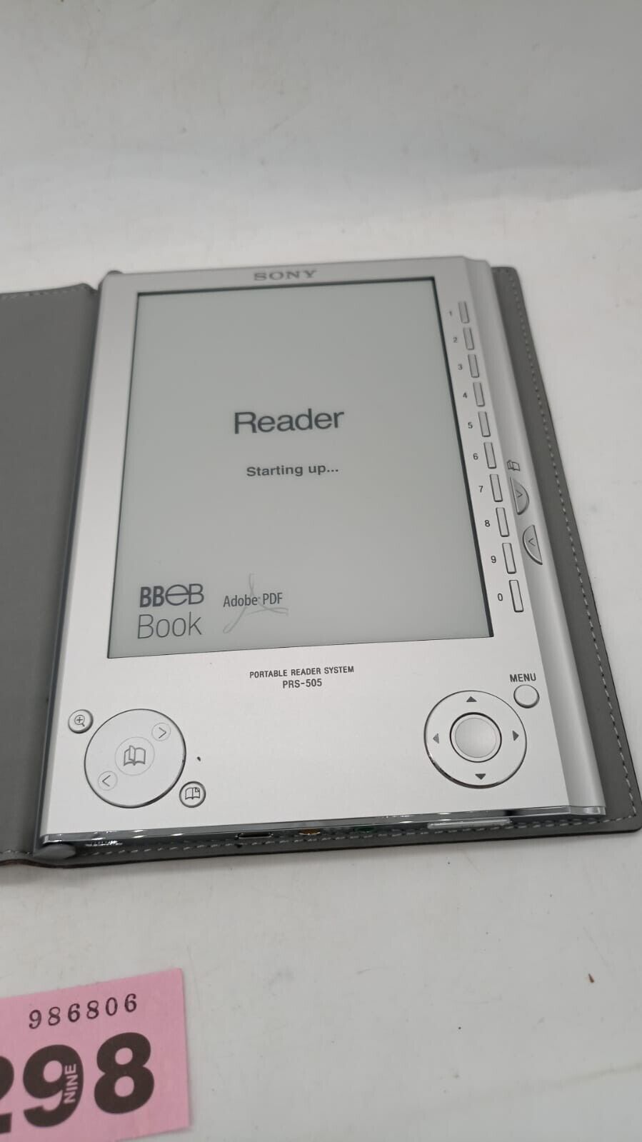 Sony Prs-505 Portable Reader System Ebook Box
