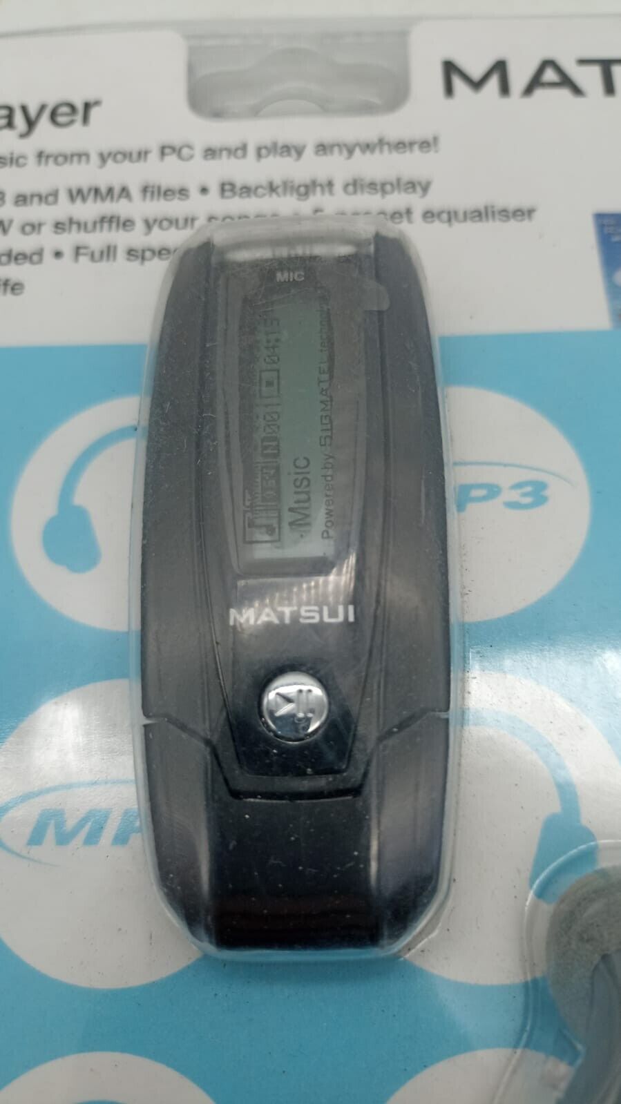 Sealed Matsui 512mb MP3 Player Music Portable USB Black