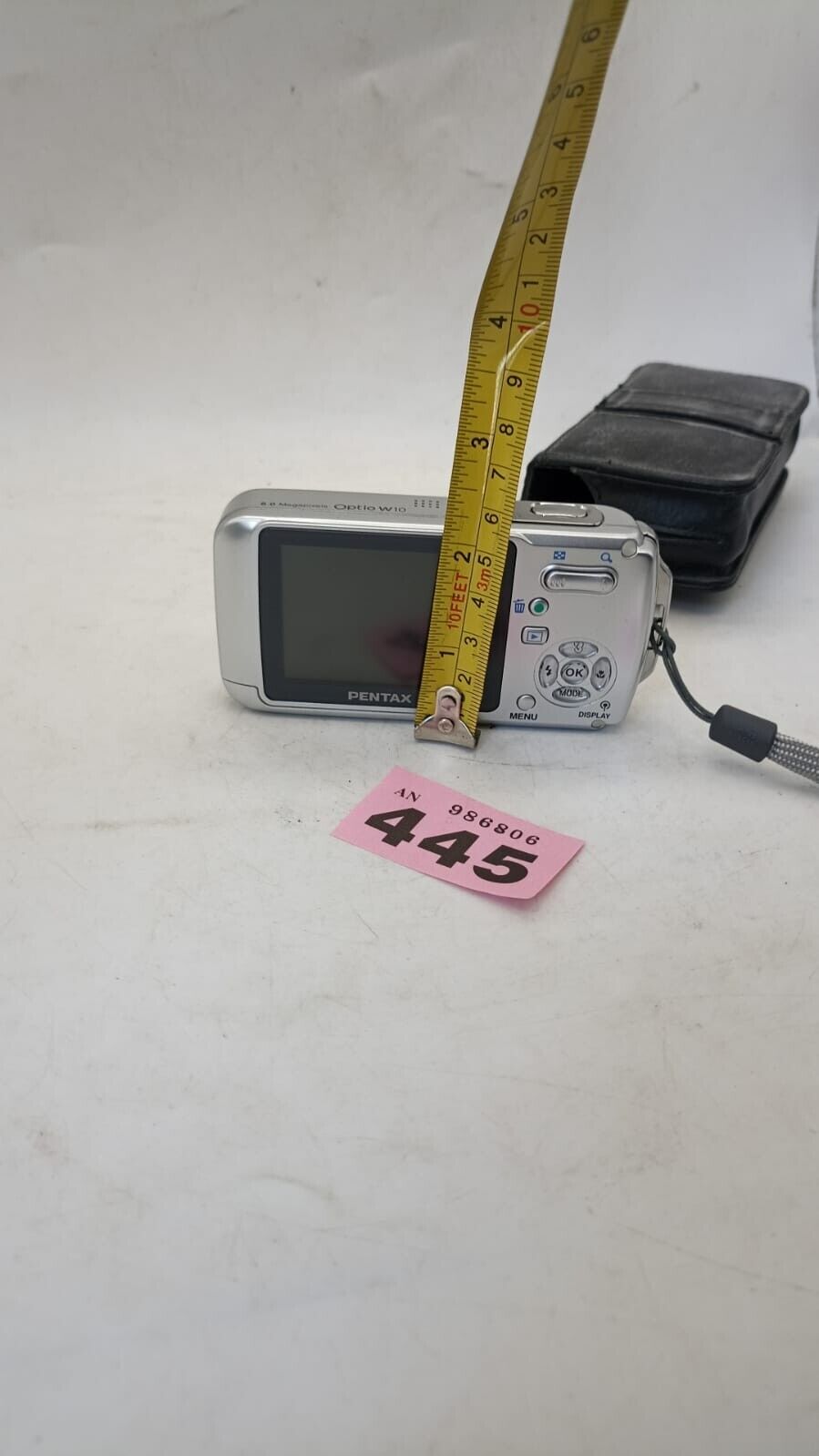 Pentax Optio W20 Waterproof Digital Camera 1 GB SD Battery Spares or Repairs