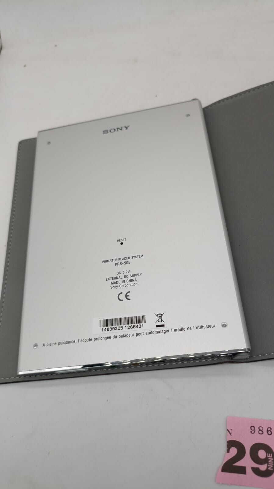 Sony Prs-505 Portable Reader System Ebook Box