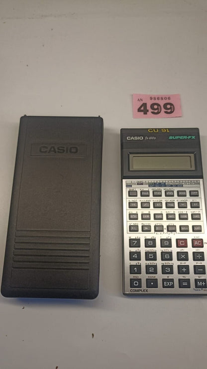 Vintage Casio fx-100D Super FX Scientific Calculator with Case Spares or Repairs