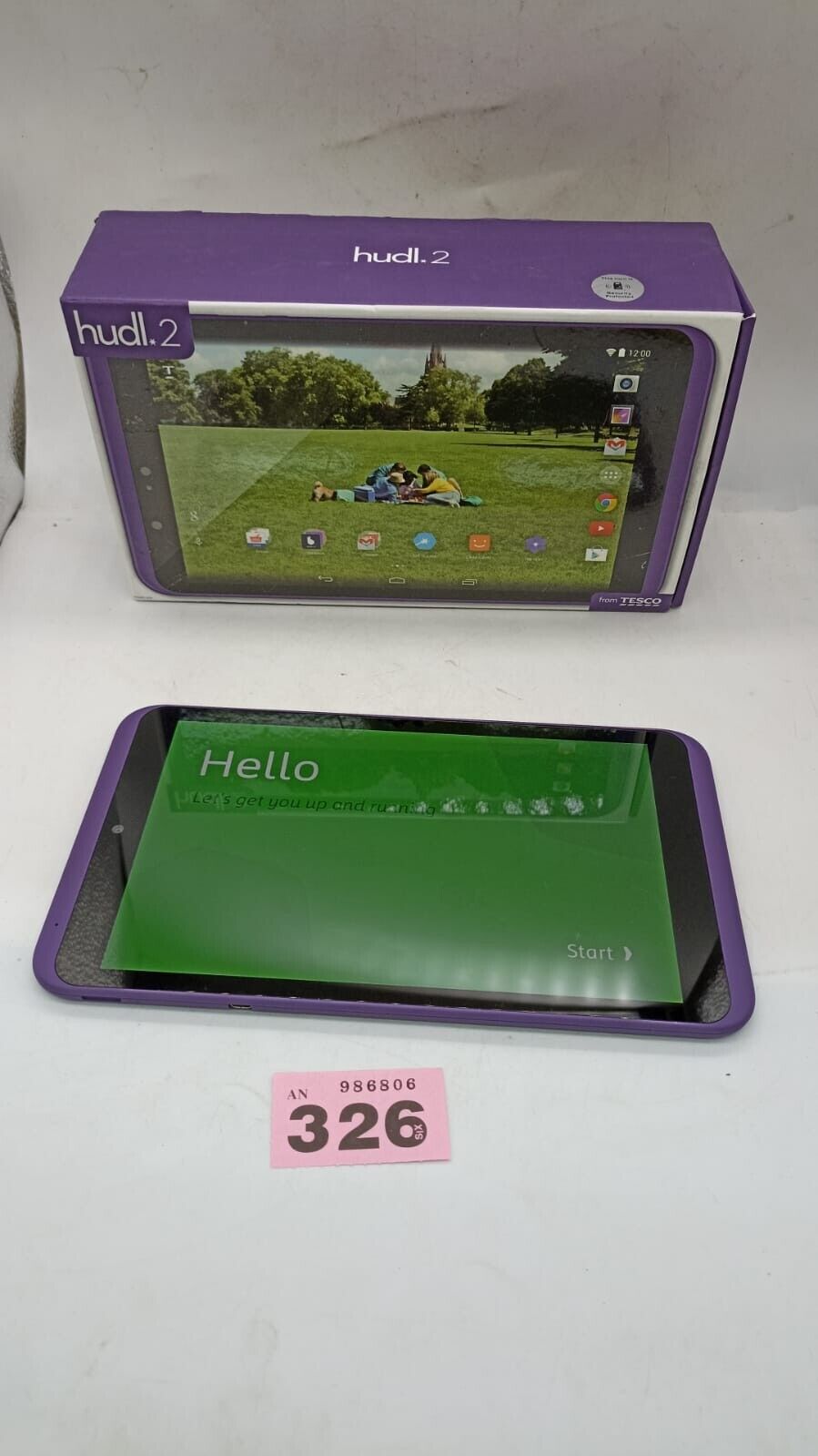 Tesco Hudl 2 HTFA4B 16GB Wi-Fi Purple Android Tablet boxed. Tested