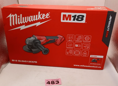 Milwaukee M18 BLSAG115XPD 18v Brushless 125mm Angle Grinder. New and Sealed