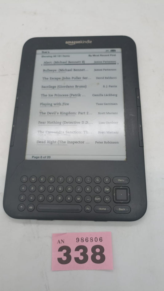 Amazon Kindle 3rd Gen 6" D00901 Spares & Repairs Cracked