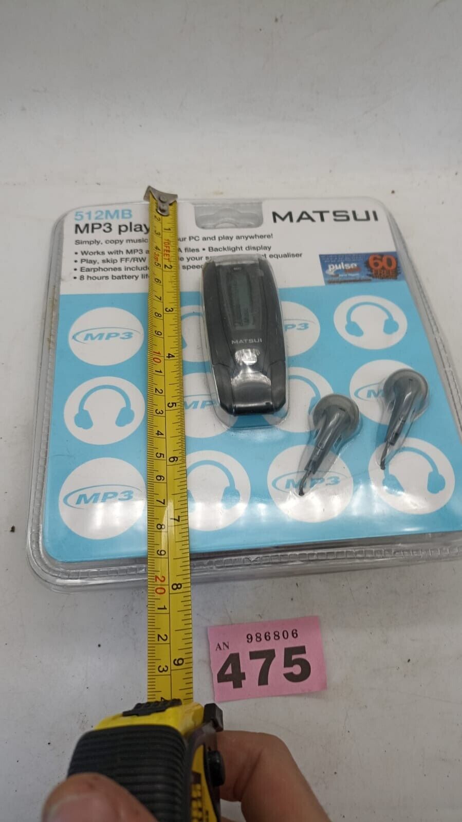 Sealed Matsui 512mb MP3 Player Music Portable USB Black