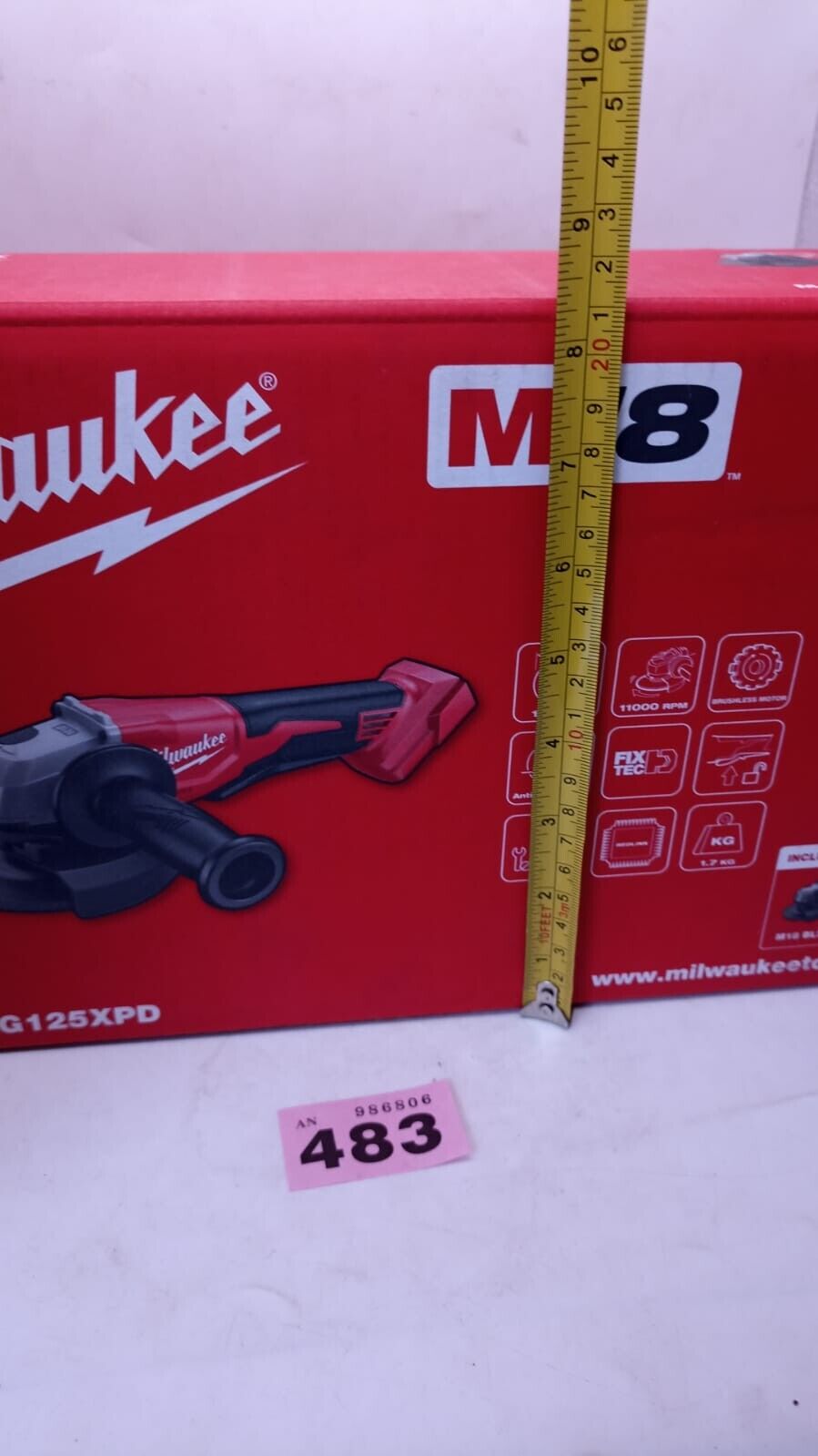 Milwaukee M18 BLSAG115XPD 18v Brushless 125mm Angle Grinder. New and Sealed