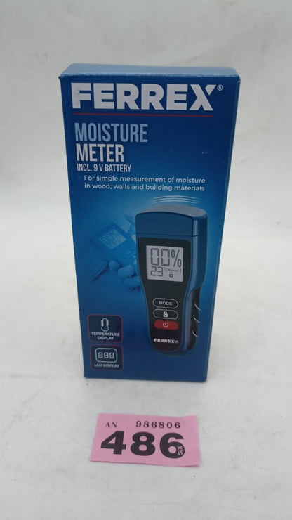 Ferrex GT-FM -05 Moisture Meter for Checking Damp in walls + Free 9V Battery