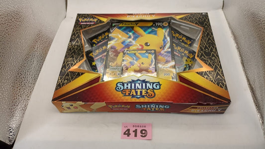 Pokemon TCG Shining Fates Pikachu V Collection Box English New Official