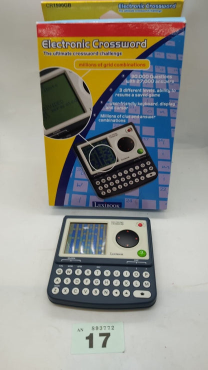 Lexibook CR1500 Handheld Crossword Electronic Puzzle Game, Boxed