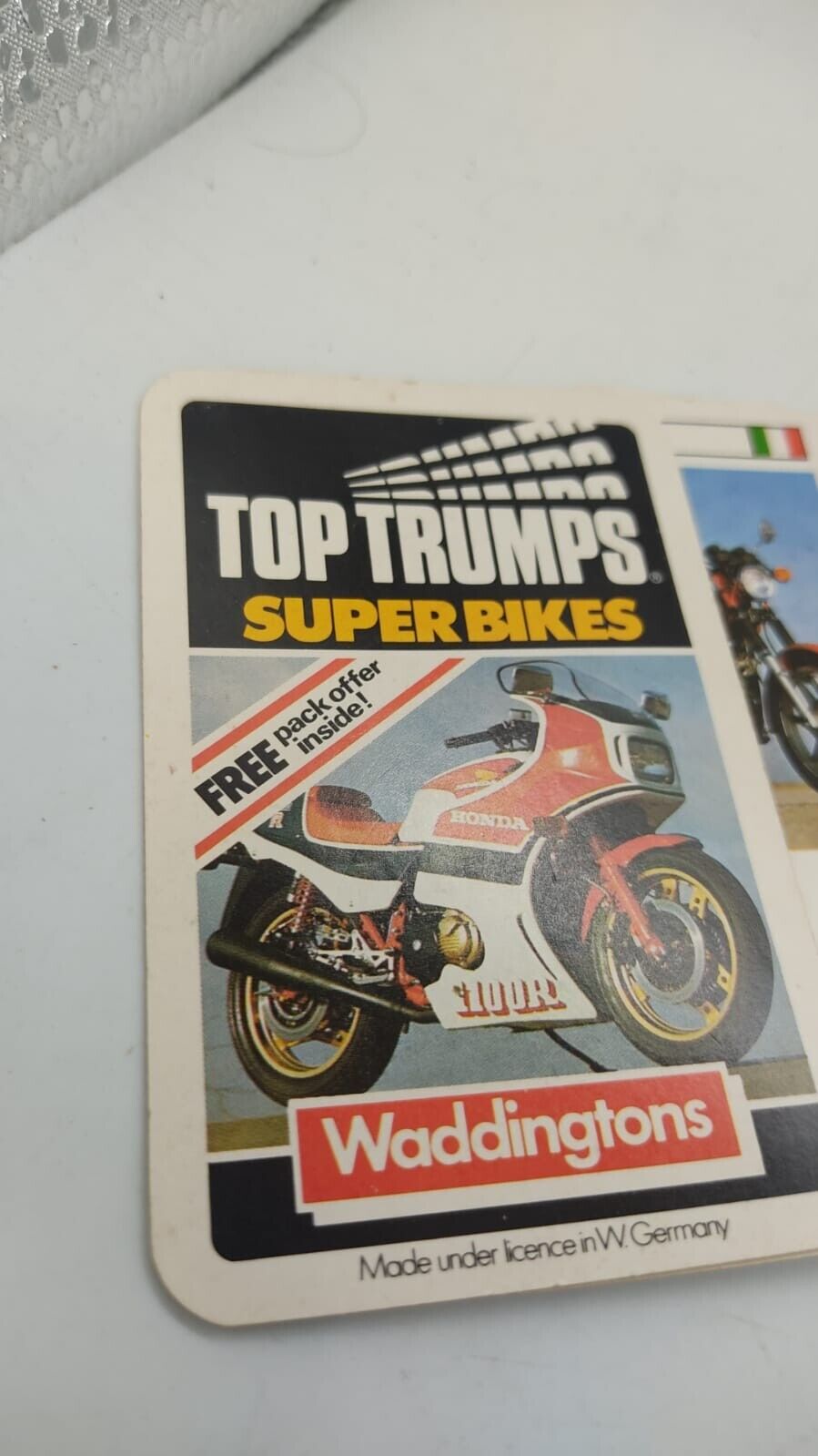 Vintage Top Trumps - Super-Bikes (1980's) Very Rare Full 33 Card Plastic Case