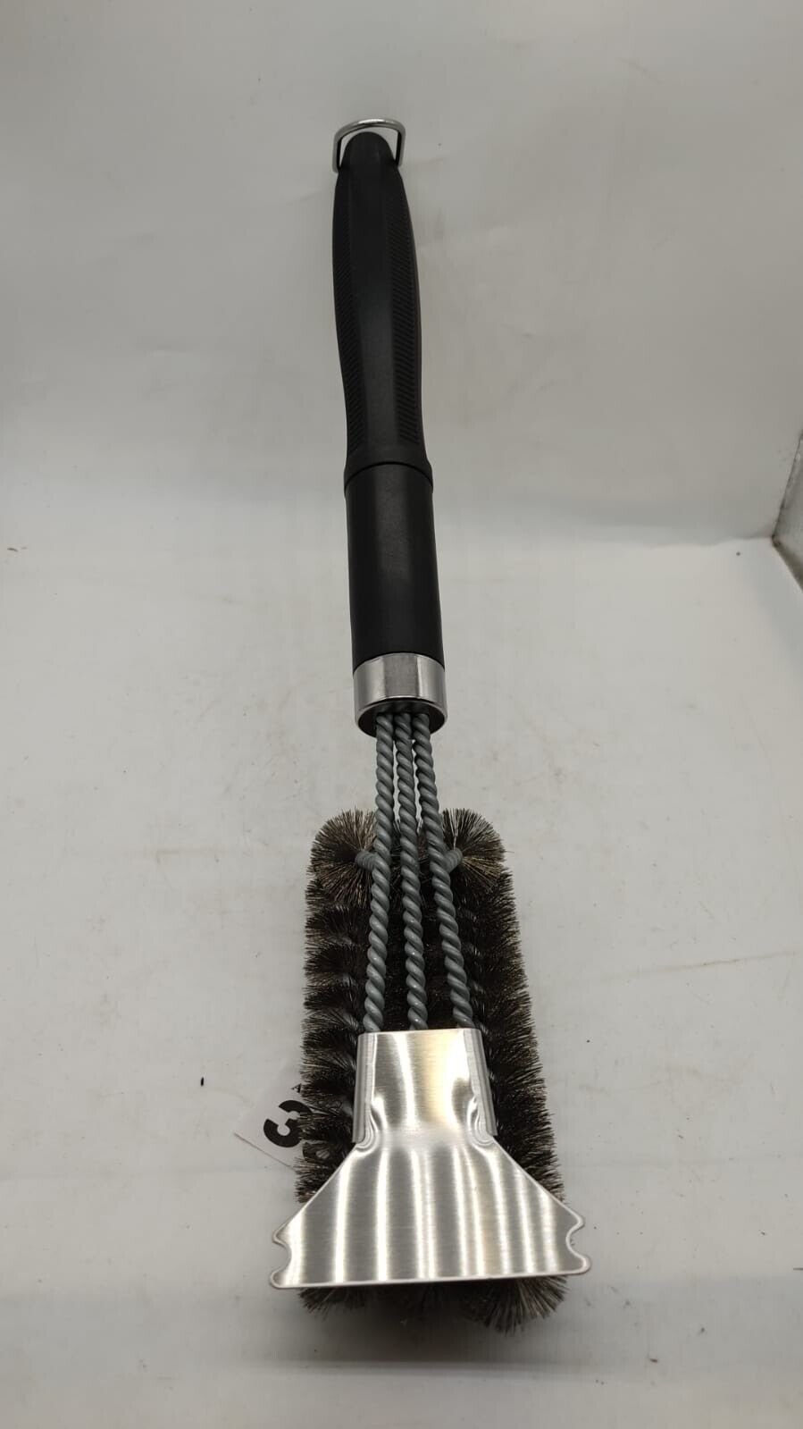 Premium BBQ Grill Brush & Scraper Indoor/Outdoor Grills Strong Grip Handle 18"