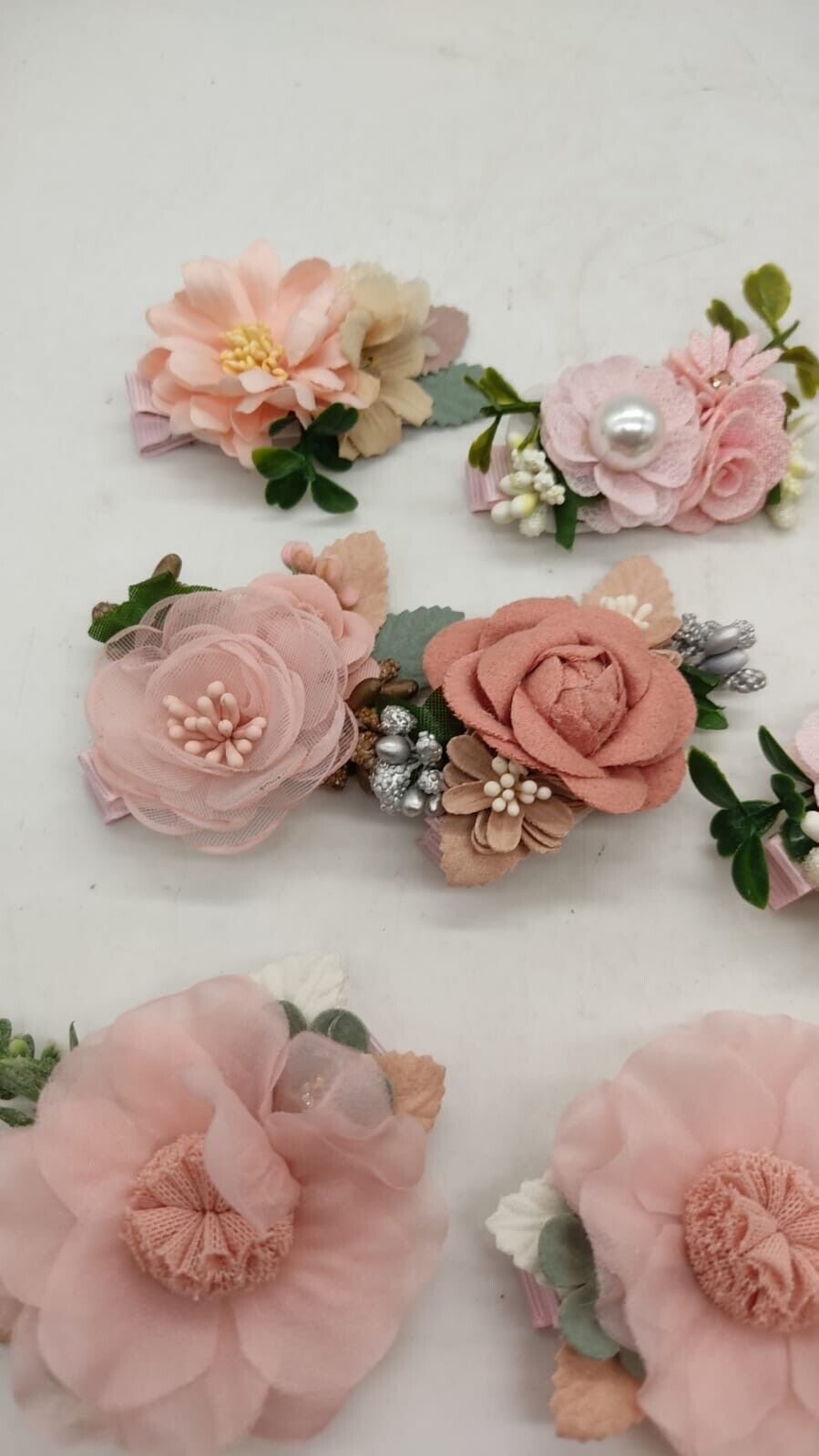 12pcs Ladies Floral Design Hair Clips Girls Fashion Accessories