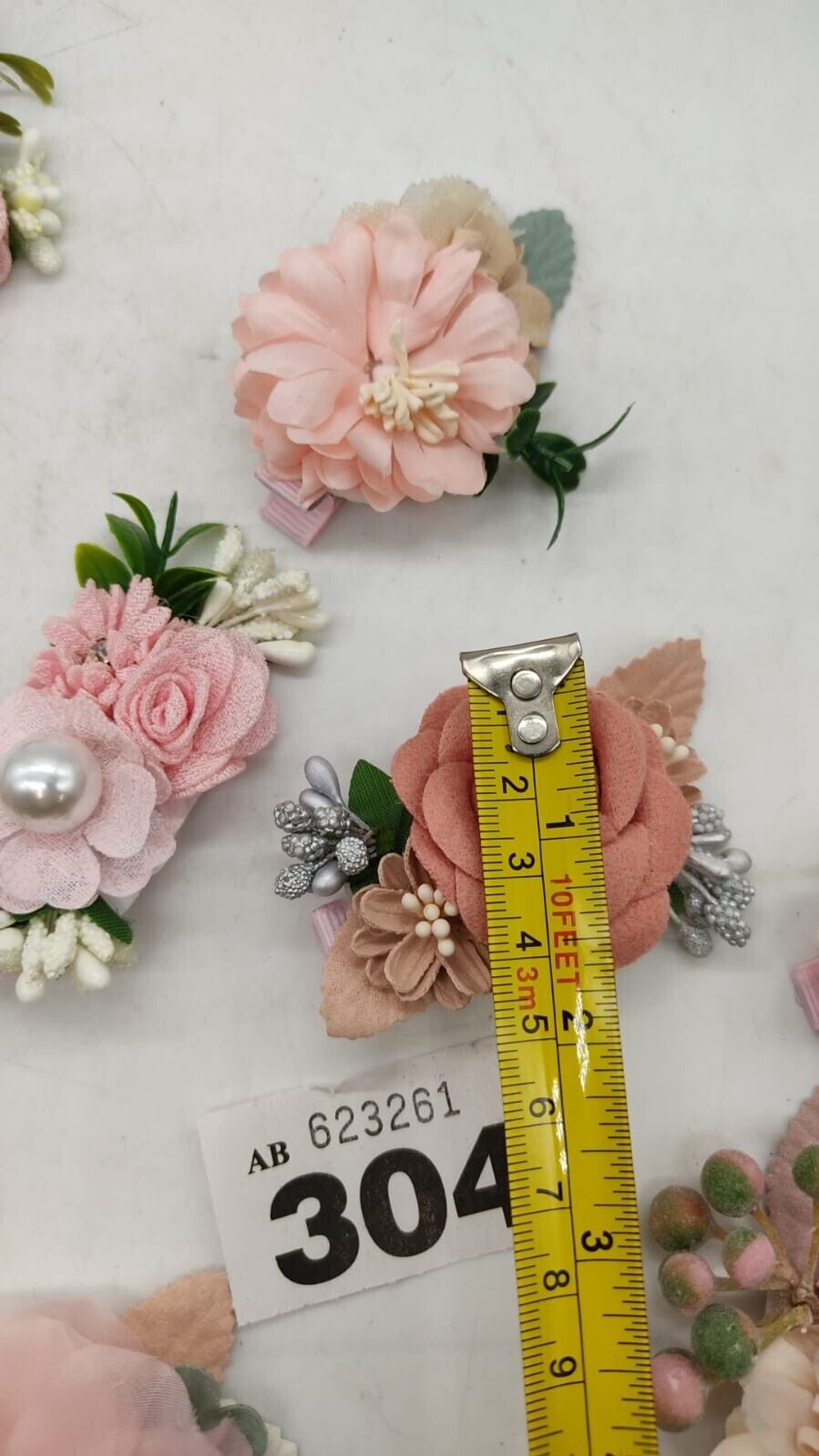 12pcs Ladies Floral Design Hair Clips Girls Fashion Accessories