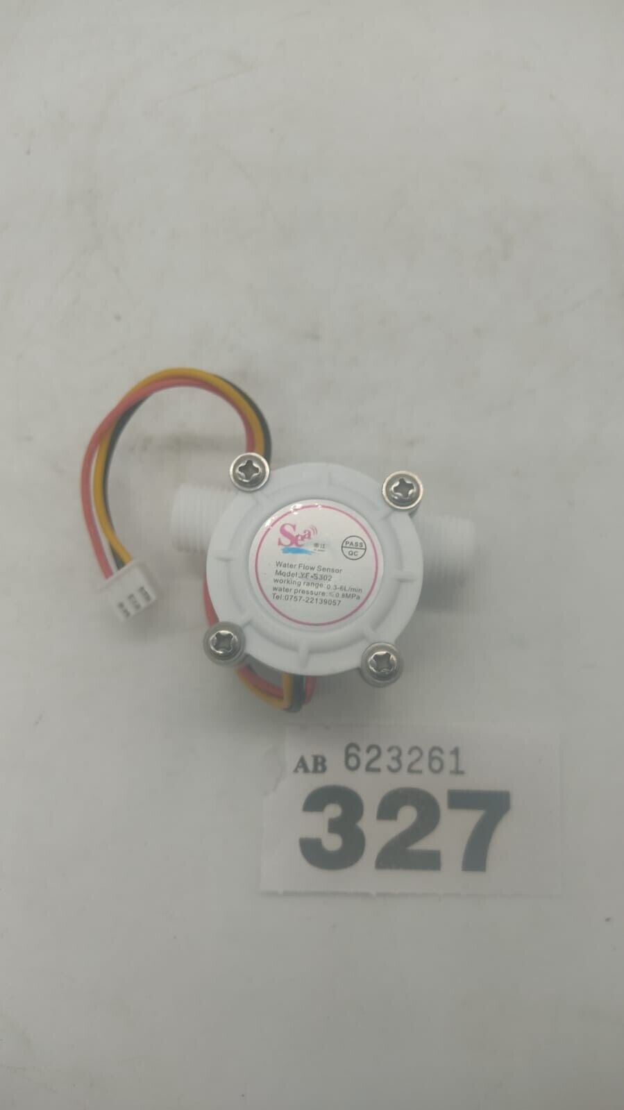 Sea YF-S302 G1/4 DN8 0.3-6LPM DC12V-24V Hall Water Flow Sensor Magnetic Impeller