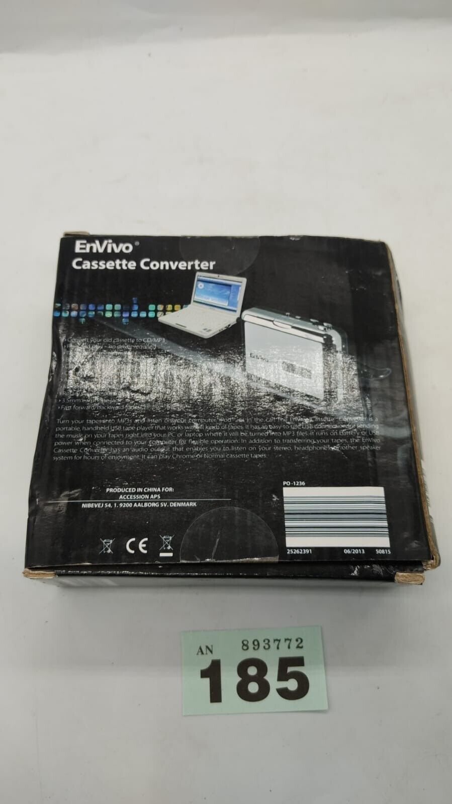 Envivo Cassette Converter. Can Also Be Used Normal Walkman, Model 50815. Boxed