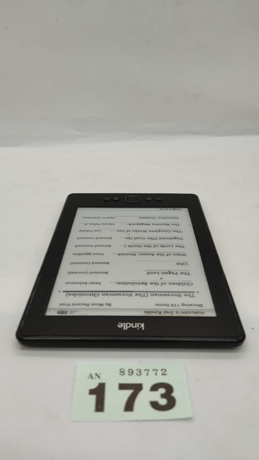 Amazon Kindle 4th Gen D01100 Wi-Fi 6" e-Book Grey Reader Device Tested Working