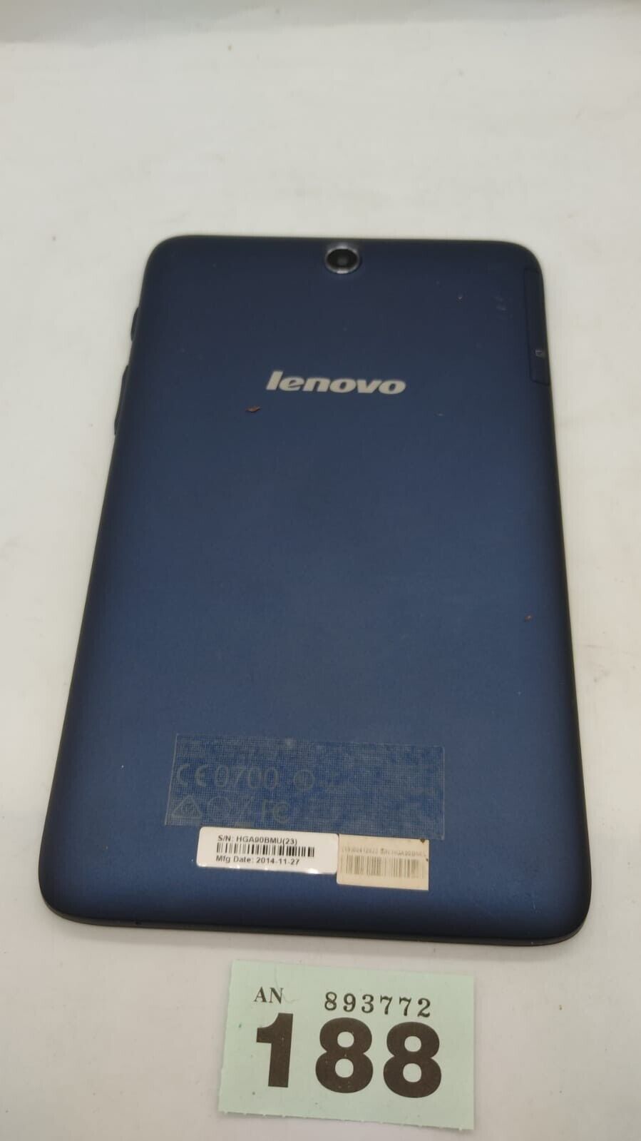 Lenovo A7-50 A3500-F 16GB Wi-Fi Blue Android Tablet. Device only. Used